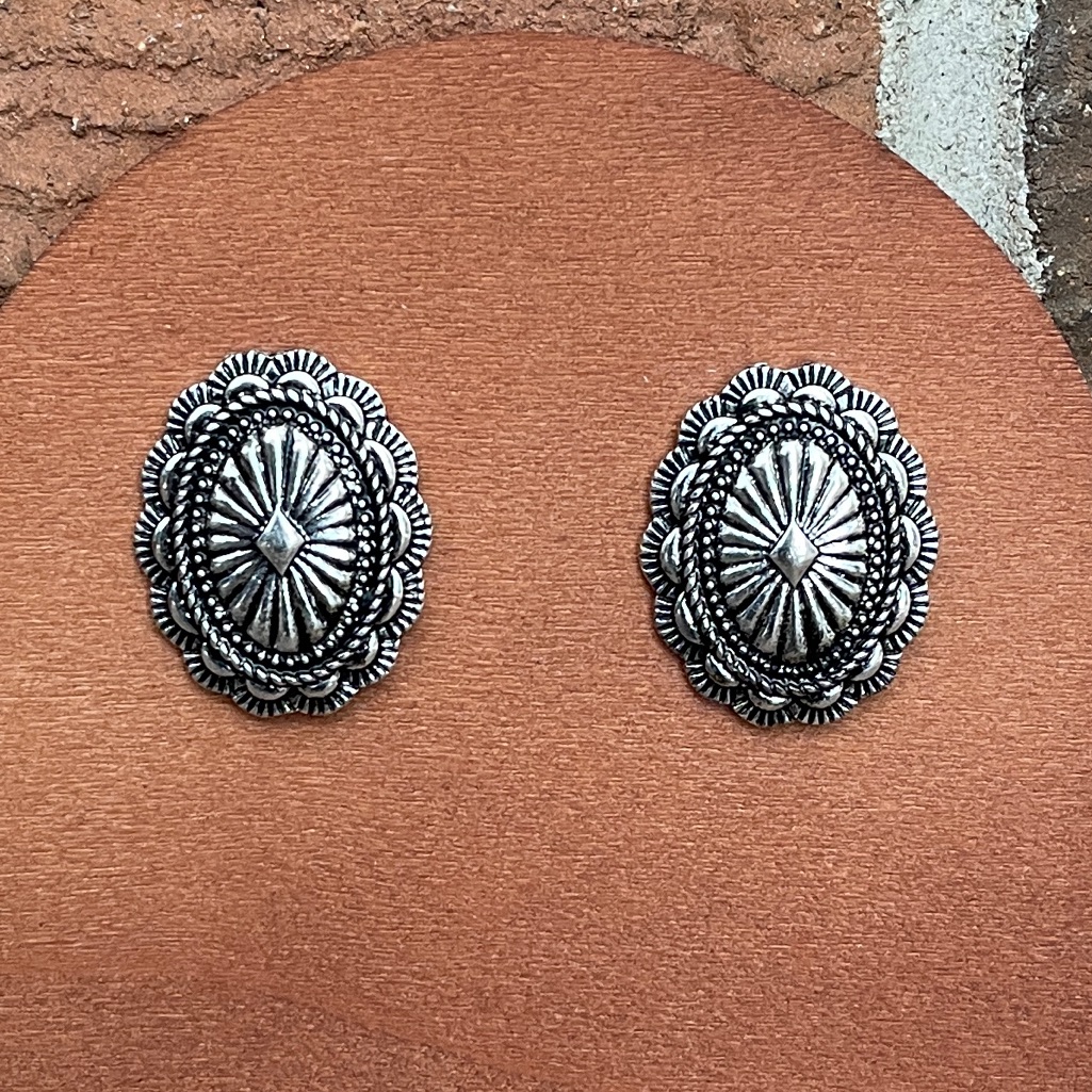 Old West Concho Earrings